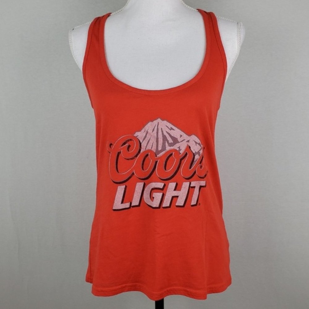 VTG Coors Light Tank Top Low Neck Line Y back